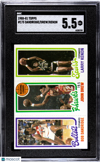 1980-81 Topps Kenon Drew Dandridge #173 SGC 5.5