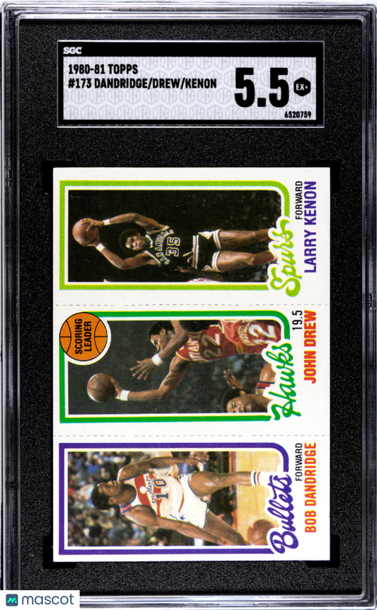1980-81 Topps Kenon Drew Dandridge #173 SGC 5.5