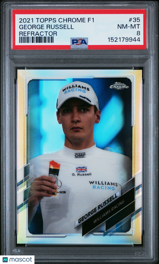 2021 Topps Chrome Formula 1 - George Russell #35 - Refractor - PSA - REFRACTOR