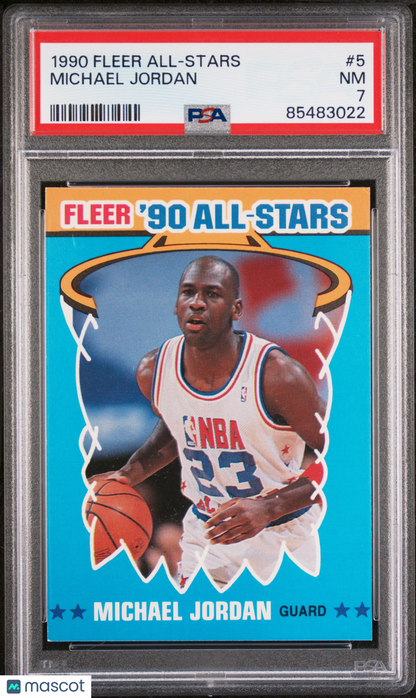 1990 Fleer All-Stars - Michael Jordan #5 - PSA 7