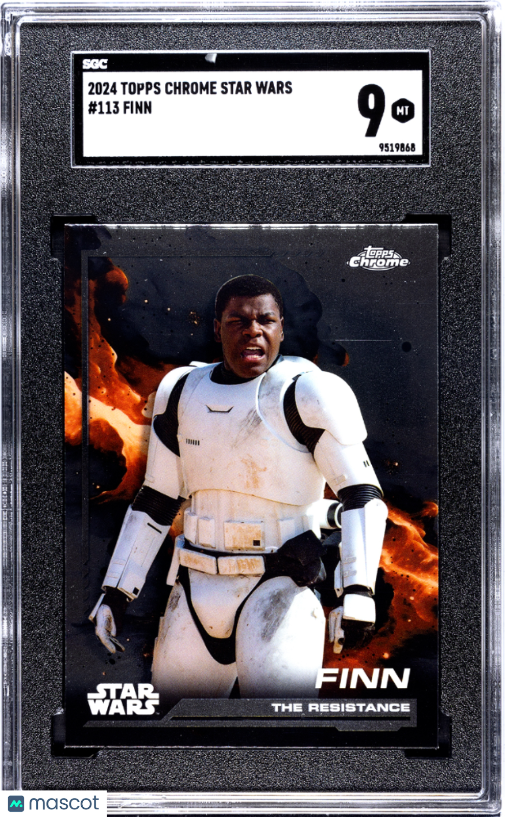 2024 Topps Chrome Star Wars Finn #113 SGC 9