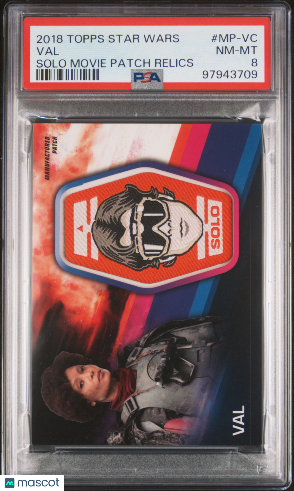 2018 Star Wars - Val + Han SOLO #MP-VC - SOLO Movie - Patch Relics - PSA